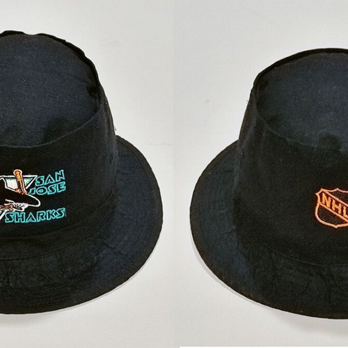 Rare Collectible Nike Vintage 90s - San Jose Sharks Authentic NHL Jersey + Bucket Hat