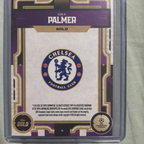 Cole Palmer Topps Gold Card No. 18/50 New