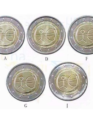 SAC Γερμανία 2 Ευρώ 2009 A-D-F-G-J ακυκλοφόρητα κέρματα