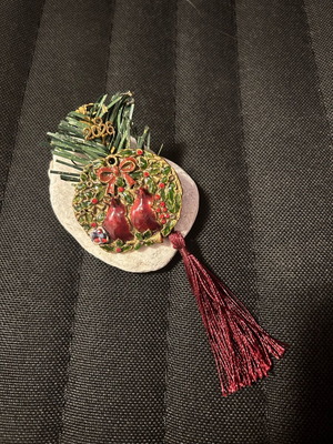 Handmade 2026 Gouri with pomegranate and tassel like new
