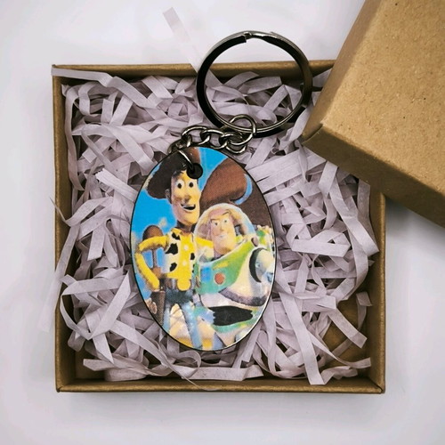 Toy Story keychain new, wooden multicolor