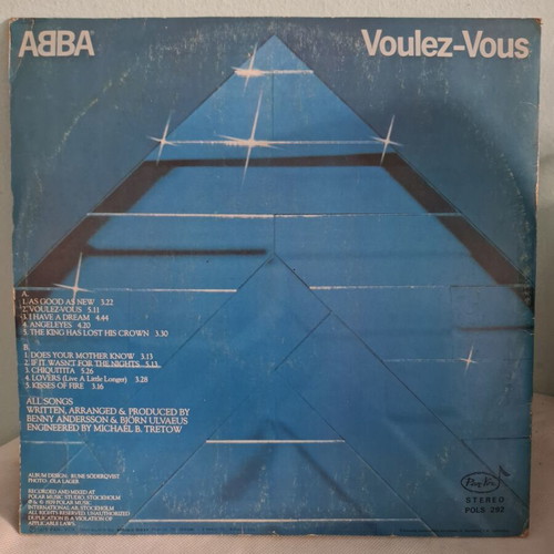 Abba vinyl records used, set of 6