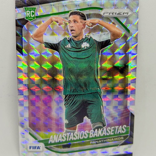 Panini FIFA Prizm 2025/26 Tasos Bakasetas Mosaic Prizm Parallel RC new