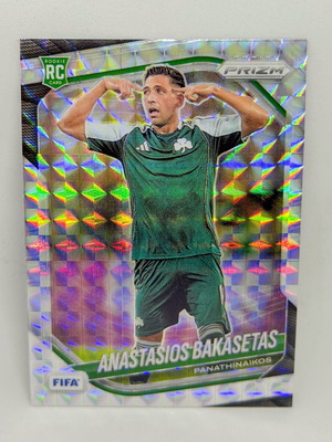 Panini FIFA Prizm 2025/26 Tasos Bakasetas Mosaic Prizm Parallel RC new