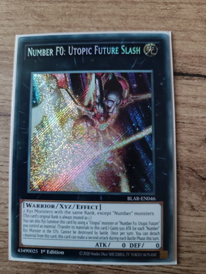 Number F0: Utopic Future Slash YuGiOh card mint, 1st edition