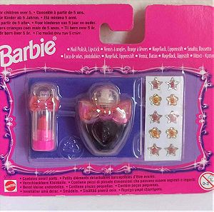 Barbie nail polish,lip gloss +αυτοκολλητακια!