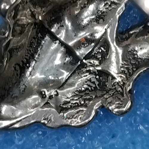 Vintage 925 silver ring like new with fairy figure handmade