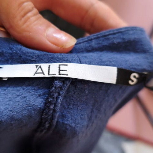 A.L.E. Blue Shirt Small with Medium Fit Like New
