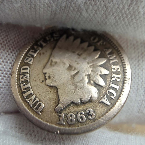 Indian Head Cent 1863 USA like new