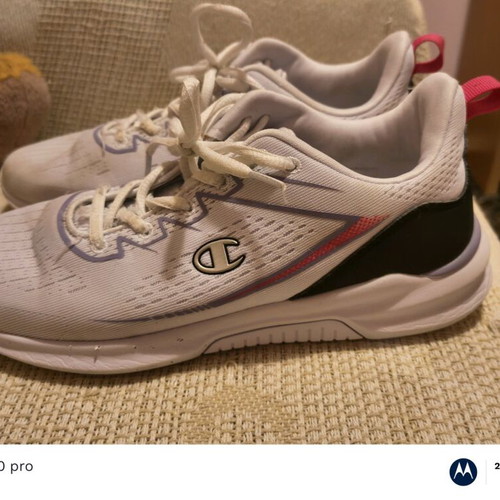 Champion athletic shoes used, size 39, white pink