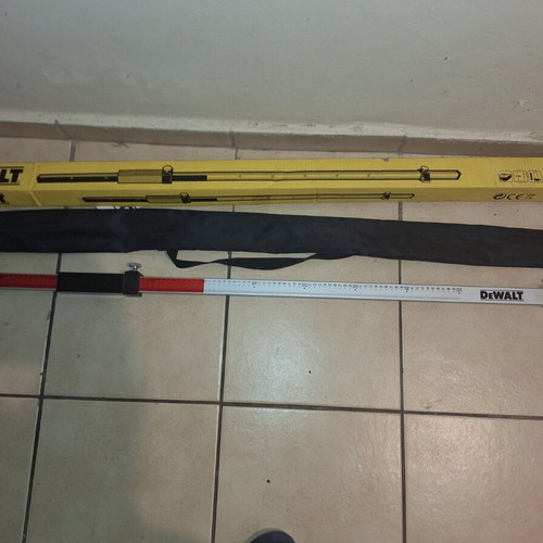 Dewalt DE0737 Calibration Rod used, aluminum with sliding detector base