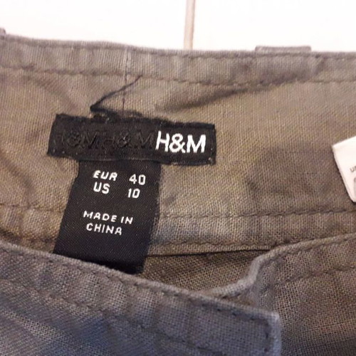 H & M olive pants in very good condition, size 40