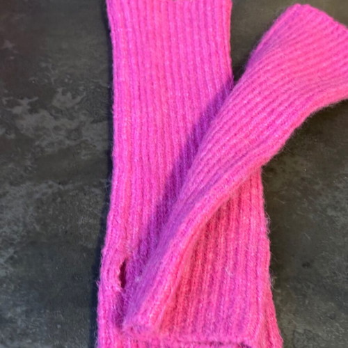 Zara fuchsia gloves like new, long to the elbow