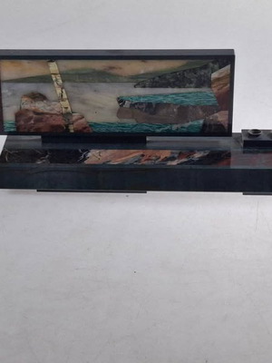 Art Deco pencil holder like new made of Russian marble