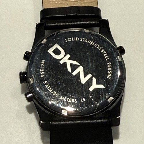 DKNY men's watch black with hands used