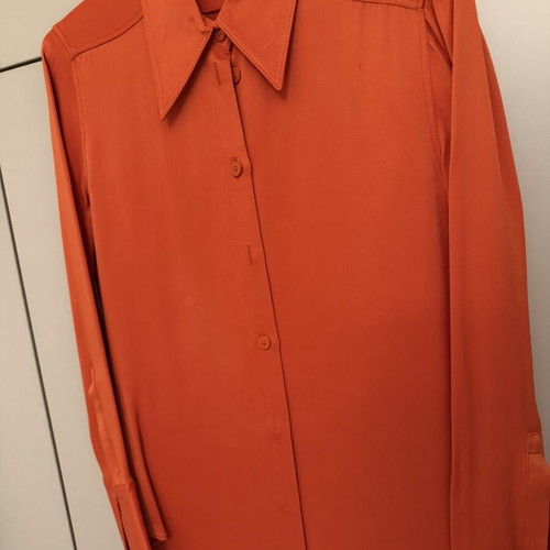 Zara satin shirt size M like new, orange