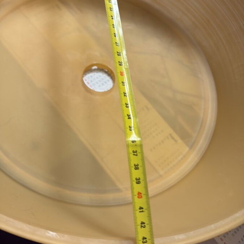 Ceiling light glass dome honey color 44cm new