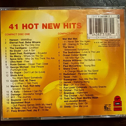 Now That's What I Call Music! 37 double CD like new, 1997 hits