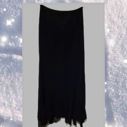 Elastic midi skirt new, black, size S