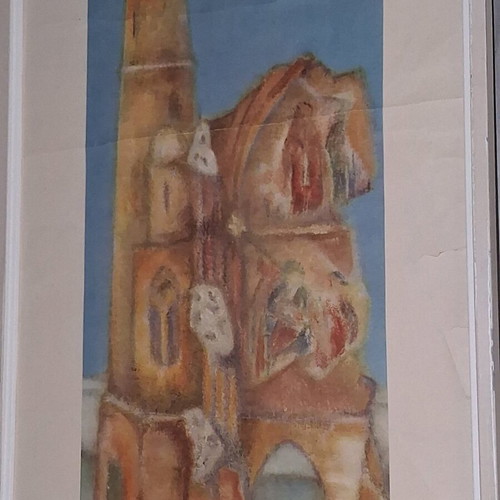 The Minaret Lithograph 1957 by G. Pol Georghiou like new