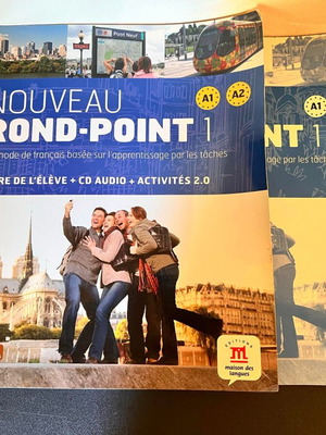 Nouveau Rond-Point French learning books used, level A1-A2 with CD