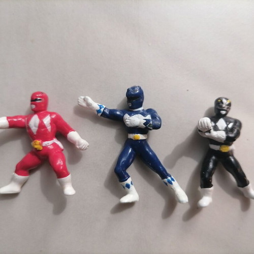 Power Rangers figures from Lucky Cup ice cream, new condition
