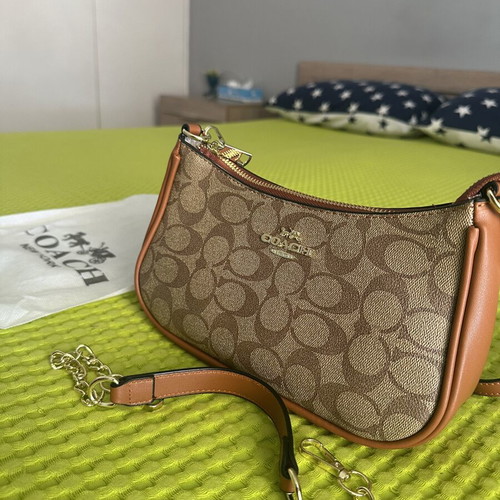Teri Mini Crossbody Bag in Signature Canvas new, brown, Coach