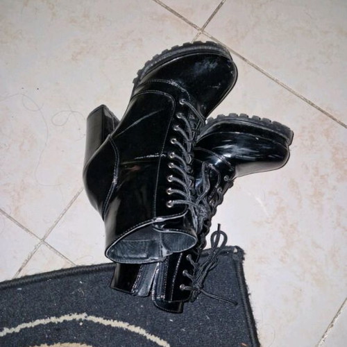 Just Me heeled boots used, black, size 40