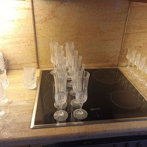 Cristal d'Arques France crystal glasses set of 83 new