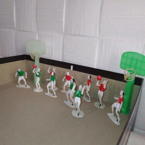 Basket cake decorations used, 80s-90s vintage