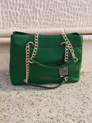 Rocco Barocco shoulder bag green unused