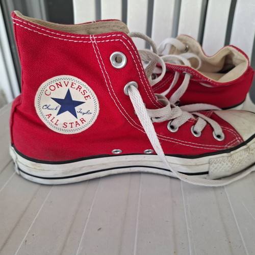 Converse All Star sneakers used, women's size 37.5, red
