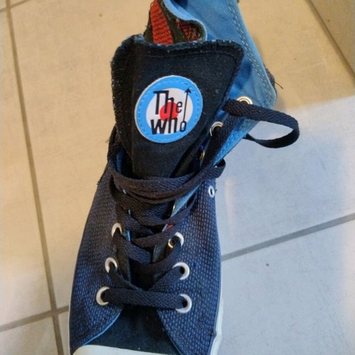 All Star Converse "The Who Edition" used, size 44, blue and red