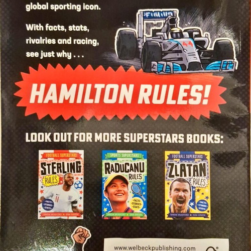 Sports Superstars Sir Lewis Hamilton Rules book like new