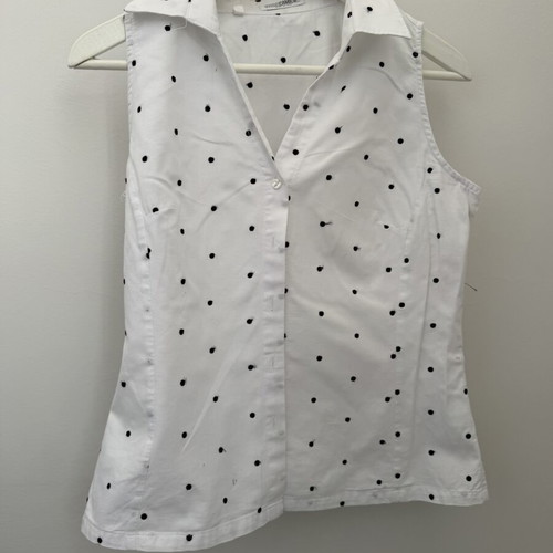 Naracamicie sleeveless shirt with dots size small like new