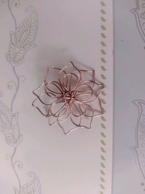 Earring new gold-colored or pin