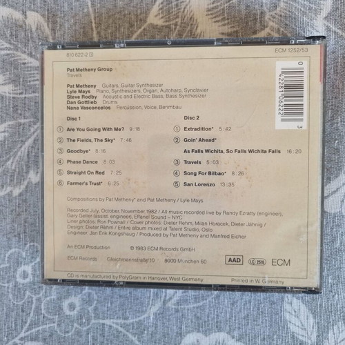 Pat Metheny Group Travels CD like new, jazz fusion live album