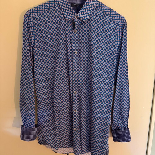 Ted Baker London Patterned Cotton Shirt size M like new