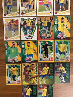 Brasil Panini cards like new, set of 18 pieces