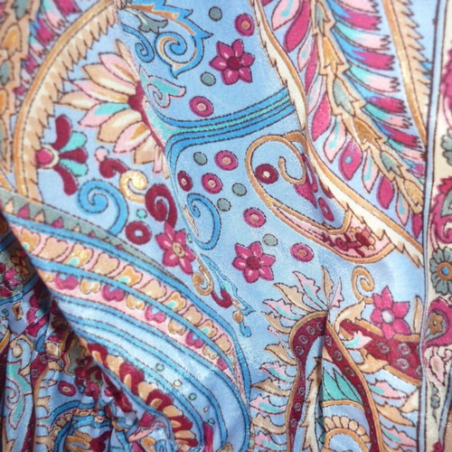 Ethnic long summer dress Swarna Art Silk 100% like new