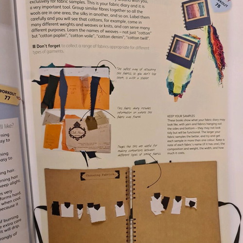 Fashion design book used with small tear