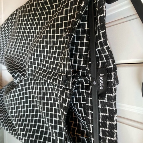 Lussile checked pants size 46 like new, straight fit