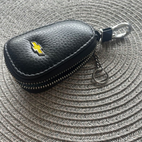 Leather key case with zipper for Chevrolet car key new