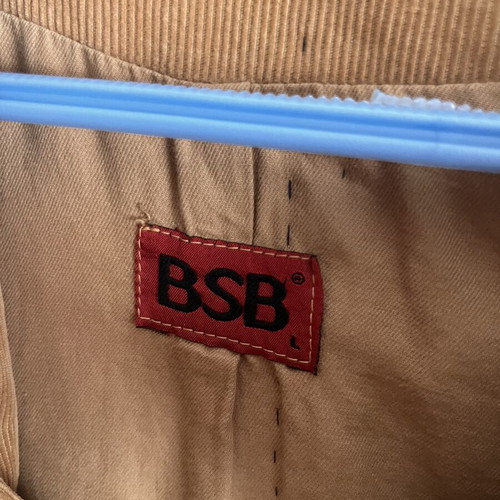 BSB corduroy jacket with blue details
