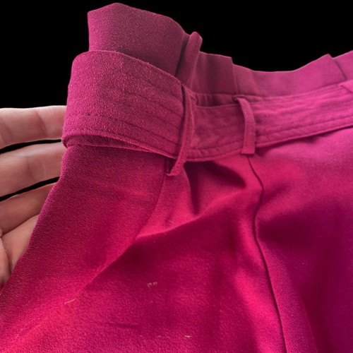 Paperbag burgundy pants used, Stradivarius, small