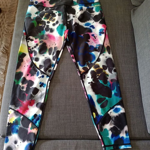 Superdry women's leggings like new, multicolor, size M
