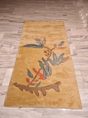 Biokarpet 100% Wool Runner Rug Like New 2.00 x 1.00 m
