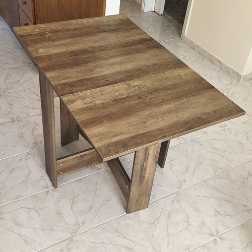 Folding table used, width 67 cm, length open 106 cm