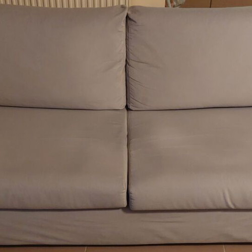 SATO three-seater sofa used with removable gray fabric