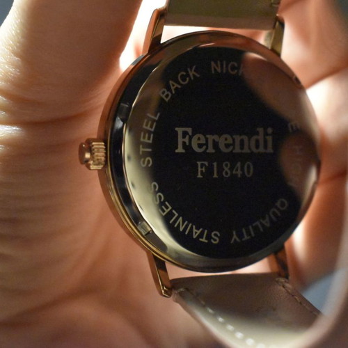 Ferendi pink wristwatch new women's